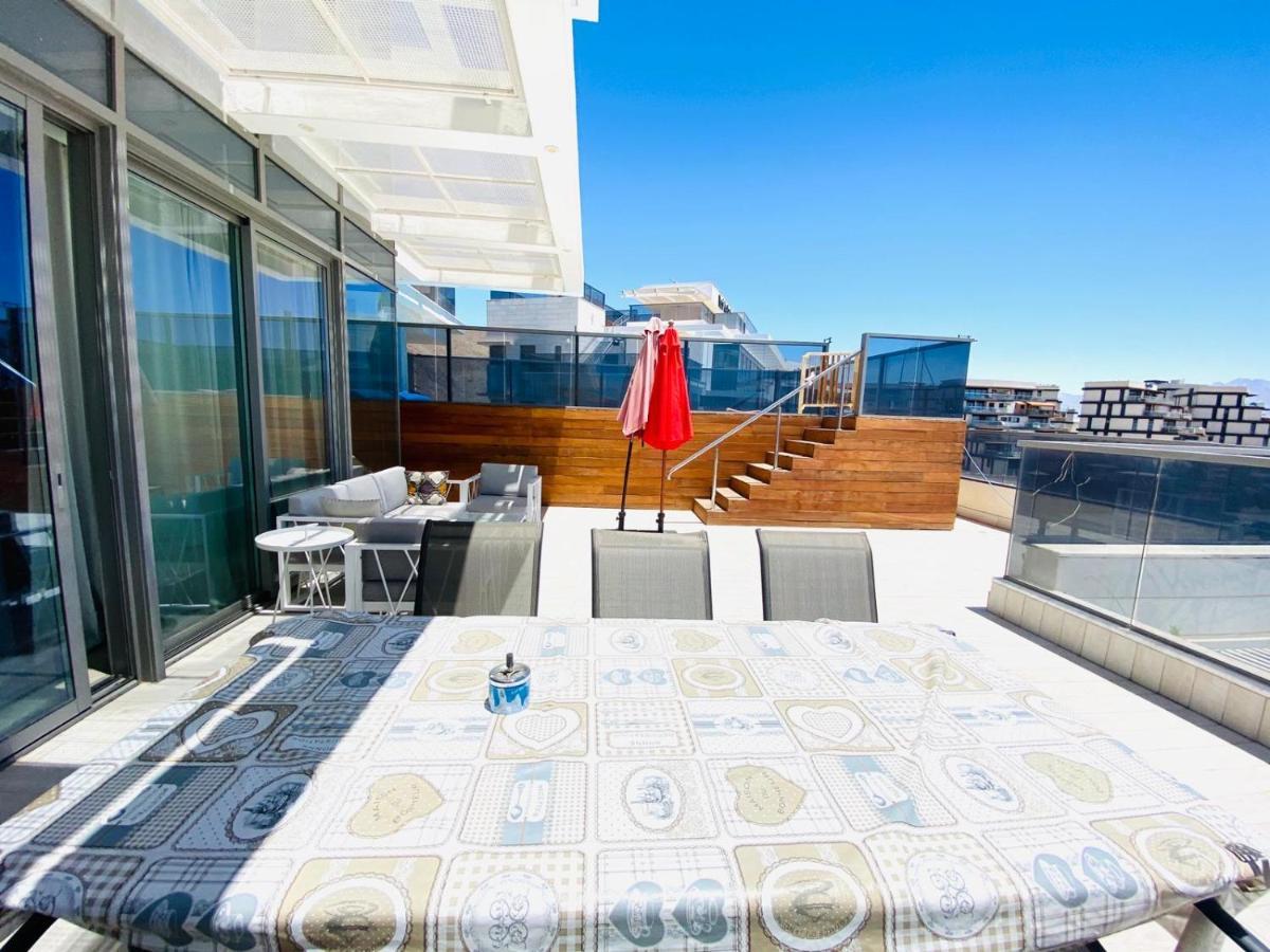 エイラートStunning Penthouse With Sea Views And Private Heated Poolアパートメント エクステリア 写真