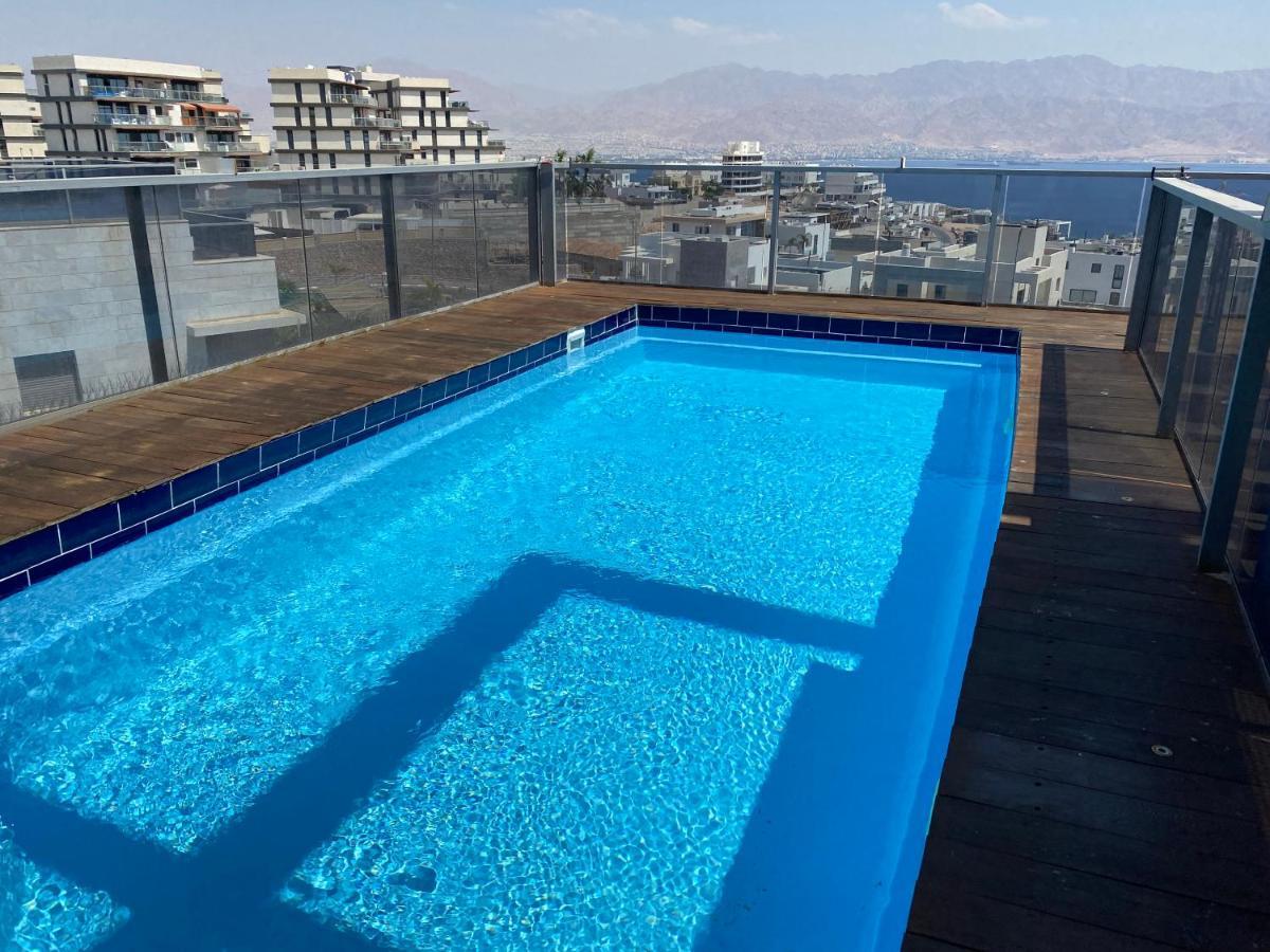 エイラートStunning Penthouse With Sea Views And Private Heated Poolアパートメント エクステリア 写真