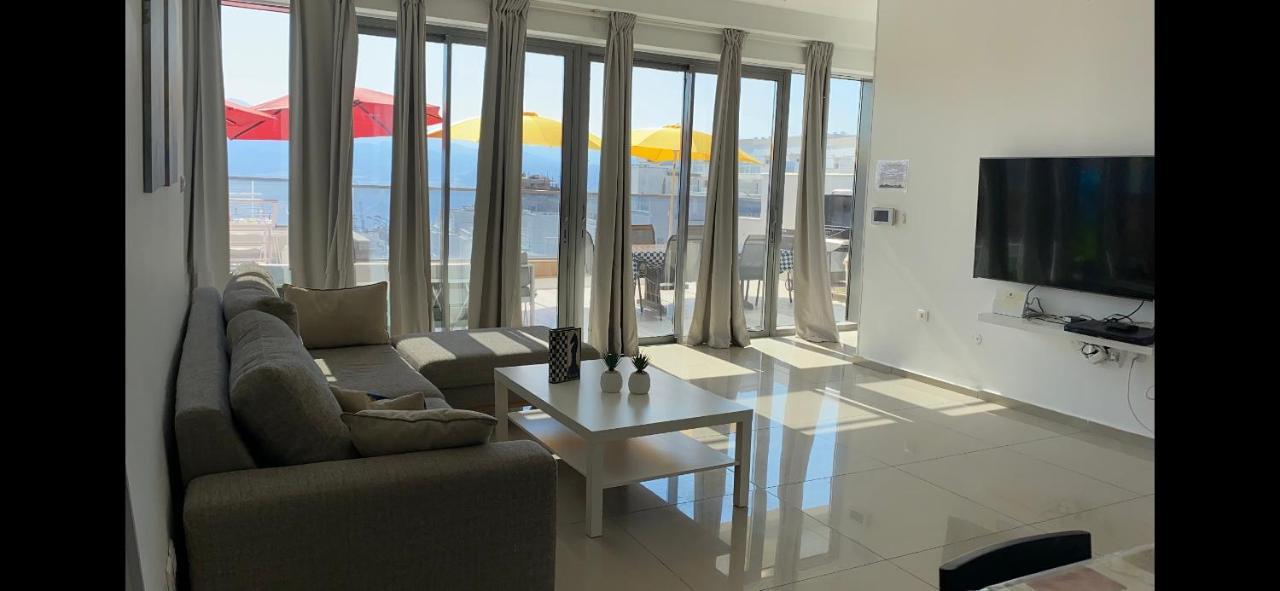 エイラートStunning Penthouse With Sea Views And Private Heated Poolアパートメント エクステリア 写真